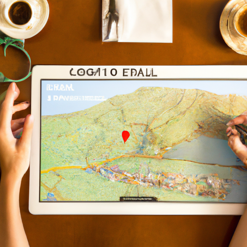 Local guide sharing a map at a cafe table